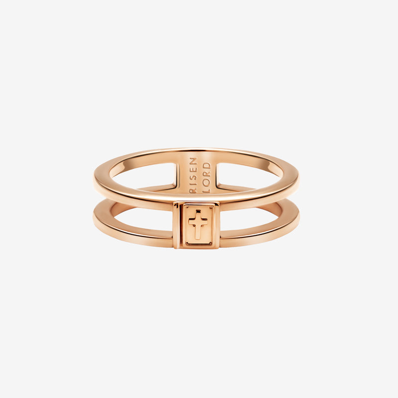 IMMANUEL RING - ROSE GOLD